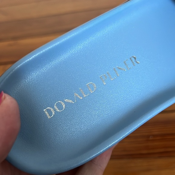 Donald Pliner Fifi BlueWoven Suede Platform Slide Sandals Size 8 - Picture 9 of 12